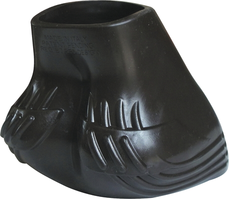 ACAVALLO ANATOMIC NO TURN GEL HOOF BOOTS, BLACK, FULL